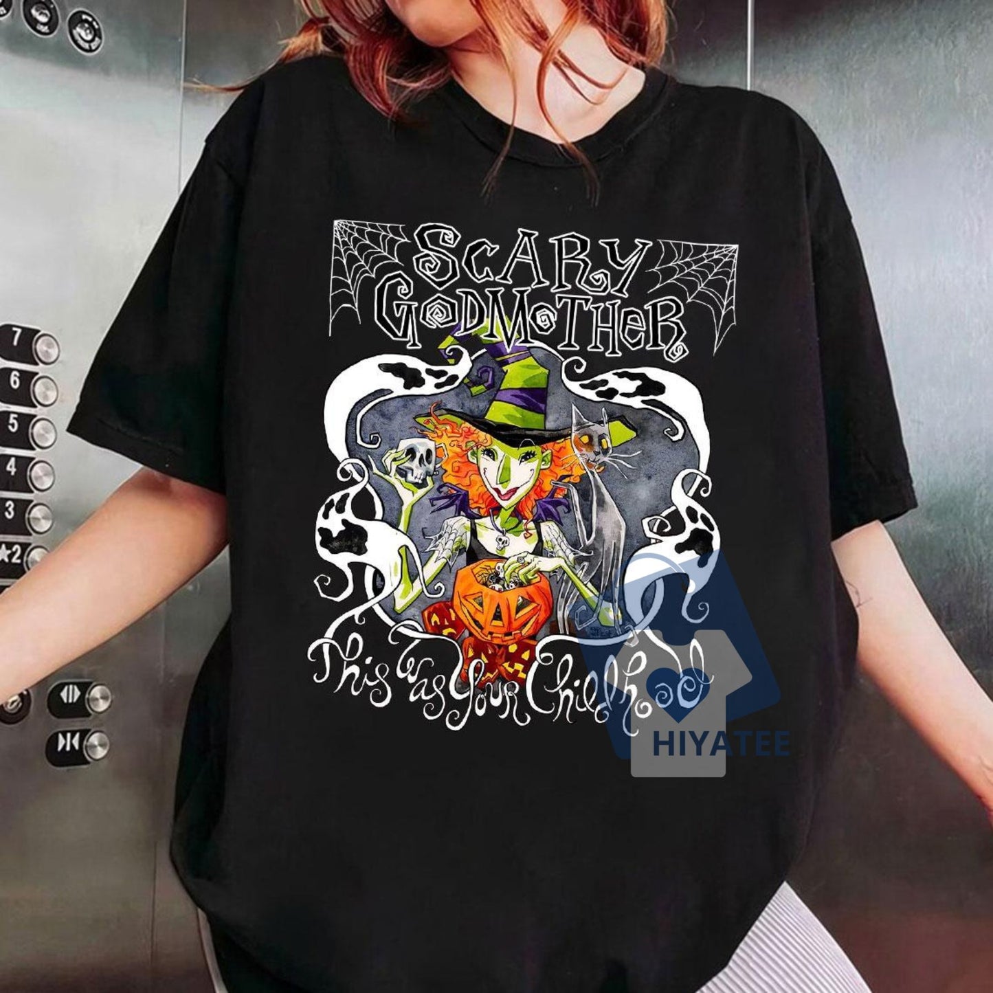 Scary Godmother Halloween Shirt – Vintage Movie-Inspired Horror Tee, Unisex Spooky Season Graphic T-Shirt