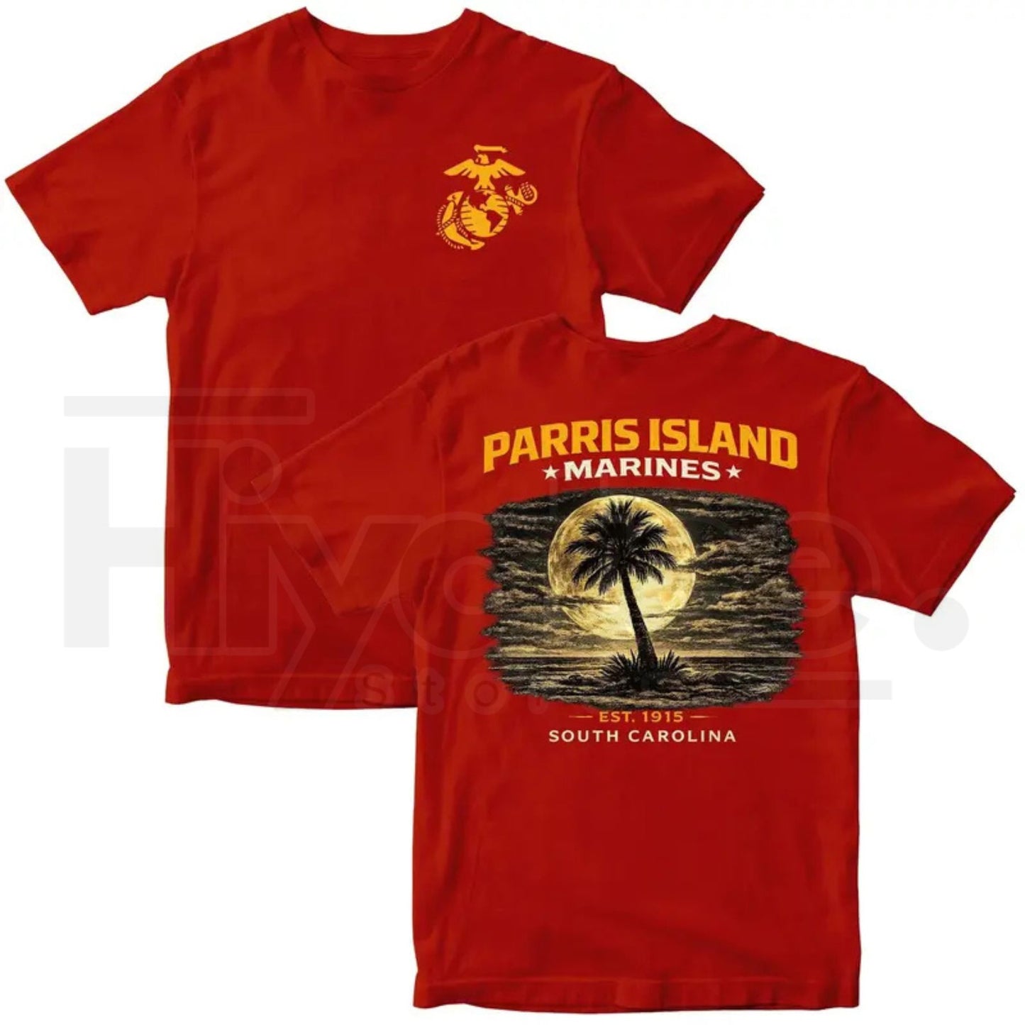 "Parris Island Heritage" – USMC Recruit Depot Pride Graphic Top