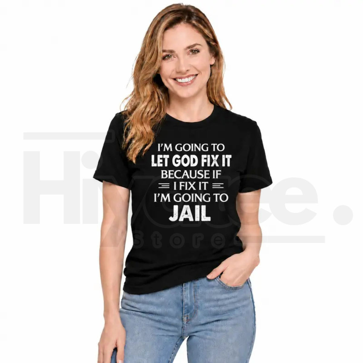 Let God Fix It T-Shirt – Christian Faith Quote Graphic Tee
