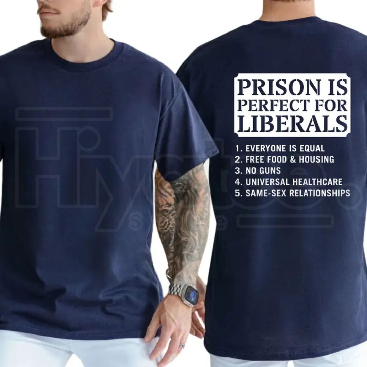 Prison Is Perfect For Liberals T-Shirt – Funny Conservative Republican Graphic Tee