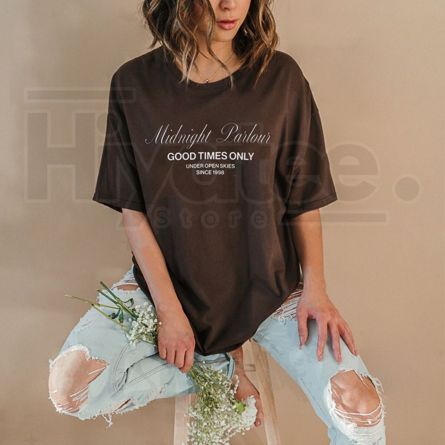 Pacsun Men's Midnight Parlour T-Shirt – Retro Streetwear Graphic Tee