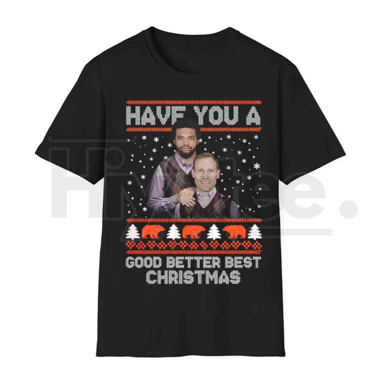 Good Better Best Christmas Football Ugly Pattern Classic T-Shirt – Retro Sports Game Day Tee