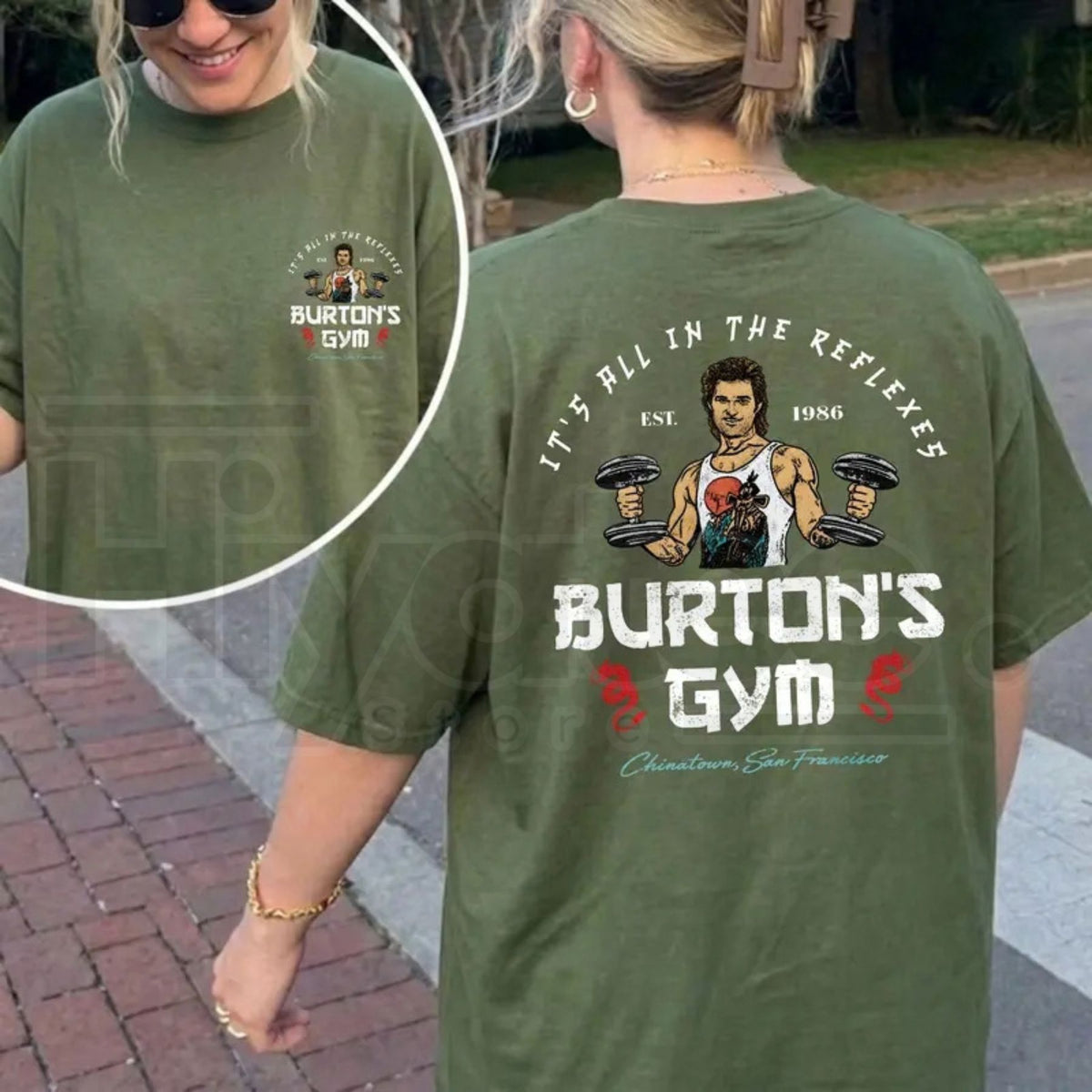 Vintage Big Trouble In Little China T-Shirt – It's All In The Reflexes Front & Back Print Tee