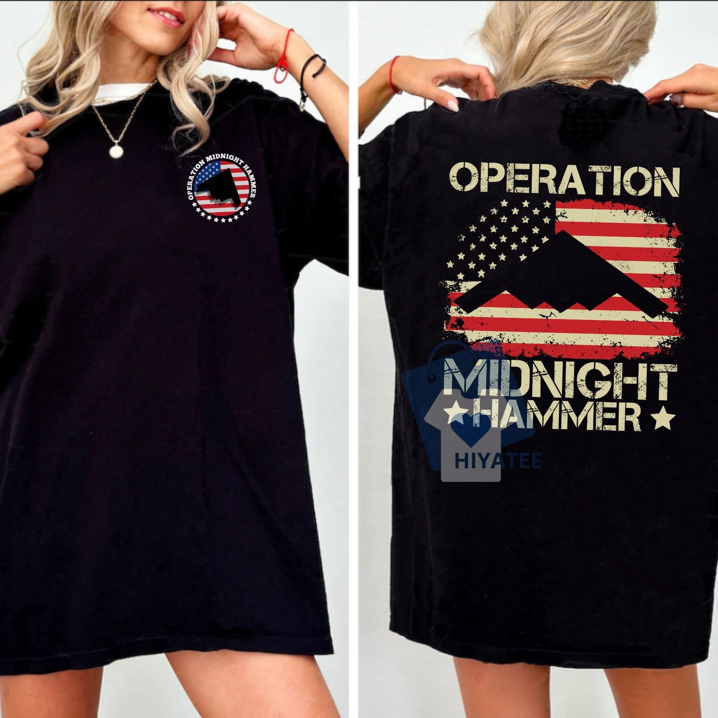 US Air Force B-2 Spirit Jet T-Shirt – 2-Sided Patriotic Cotton Tee