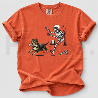Comfort Colors 50+ Dog Breeds Halloween Skeleton Tee