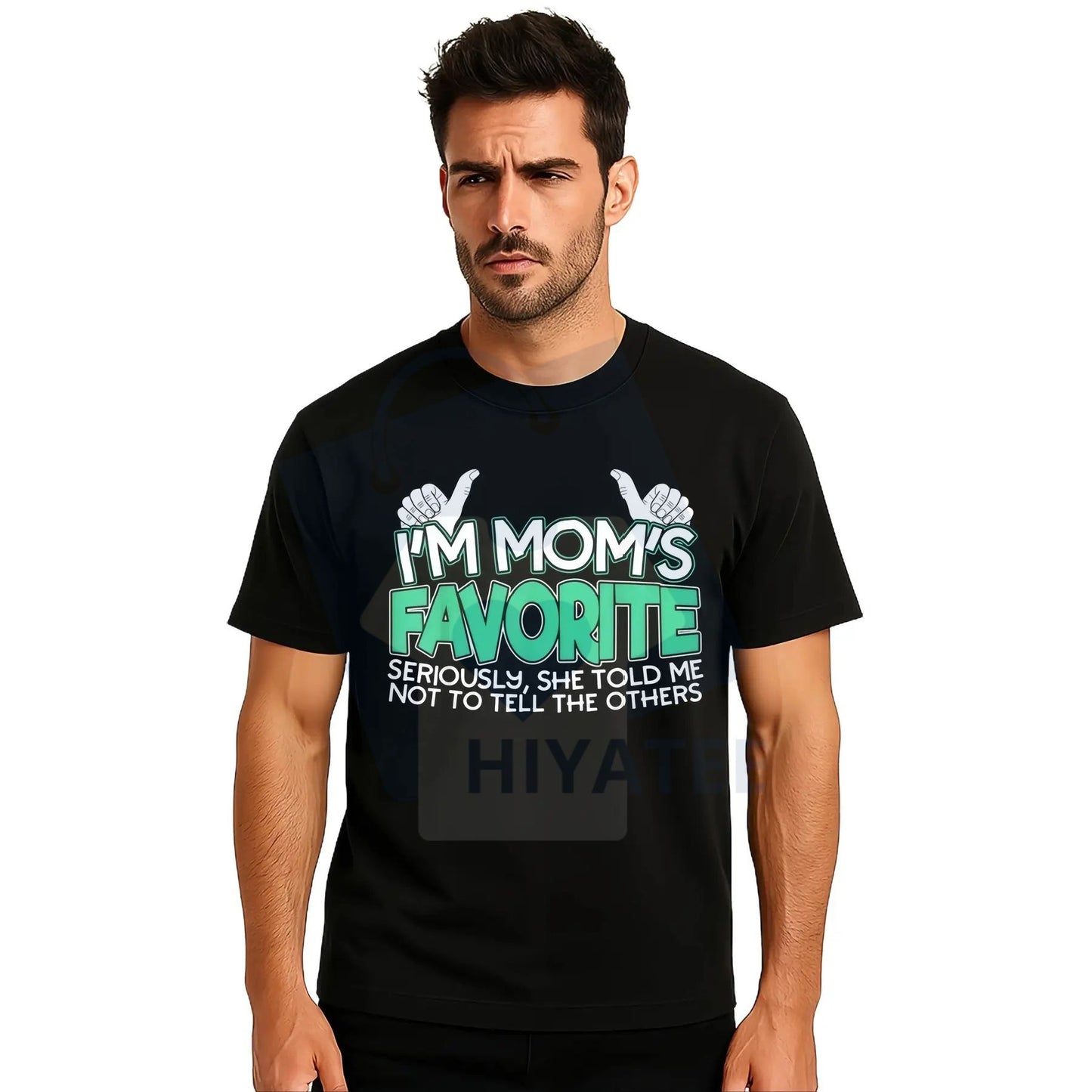 "I'm Mom's Favorite" T-Shirt – Funny Son Daughter Cotton Golf Gift for Men Women