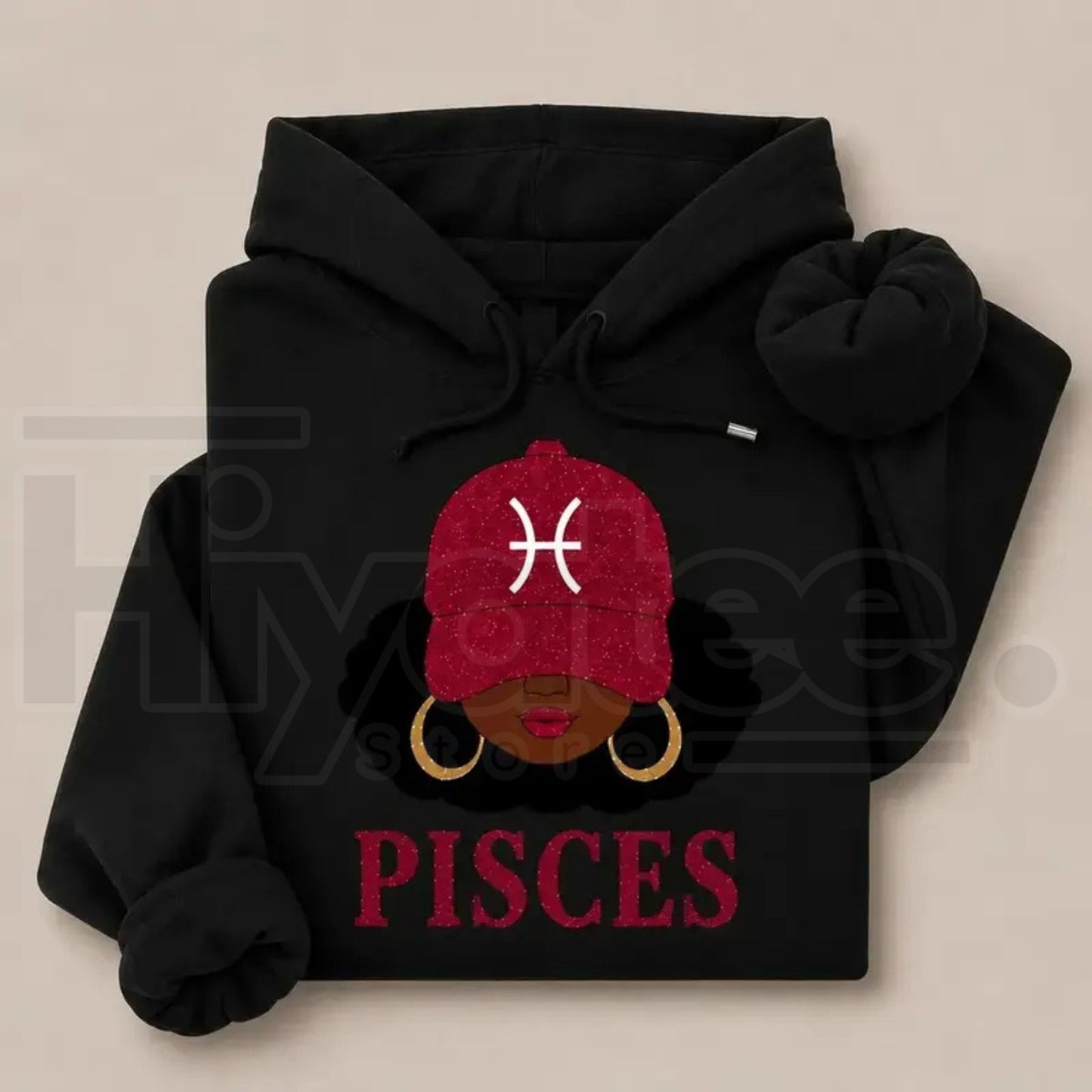Zodiac Slay Girl Hoodie – Afro Zodiac Sign Graphic Hooded