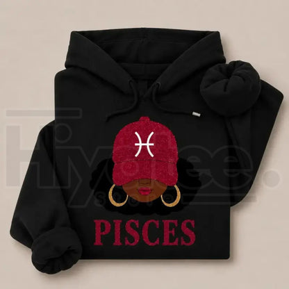 Zodiac Slay Girl Hoodie – Afro Zodiac Sign Graphic Hooded