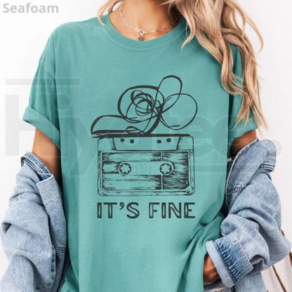 Retro Cassette Tape T-Shirt Comfort Colors 90s Music Graphic Tee
