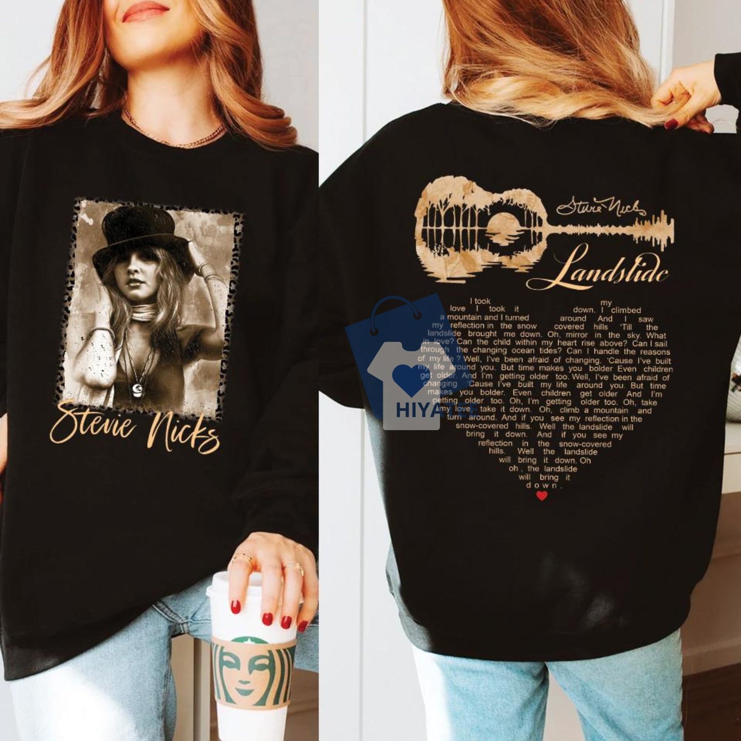 Stevie Nicks Landslide Sweatshirt – Vintage Fleetwood Mac Inspired Classic Rock Pullover