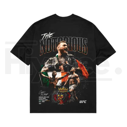 Men's UFC Conor McGregor T-Shirt – The Notorious Black MMA Graphic Tee