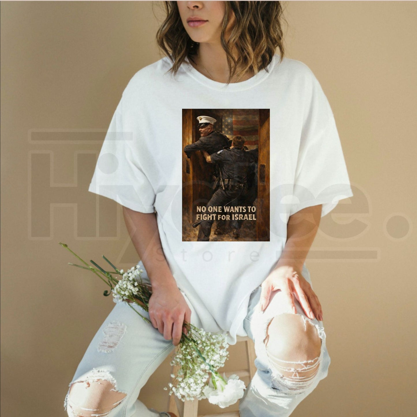 "No One Wants To Fight For Israel" T-Shirt – Anti-War Political Statement Tee