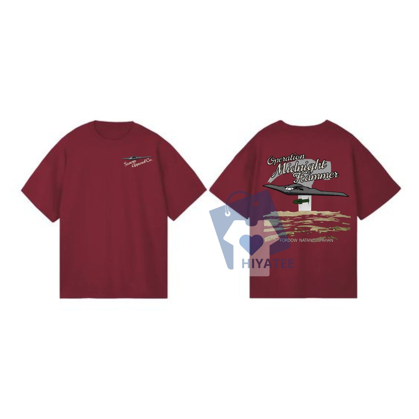 Operation Midnight Hammer T-Shirt – Patriotic Military-Inspired Tee, Bold USA Graphic Shirt for Men & Women