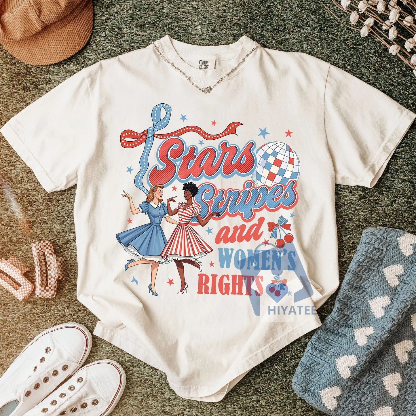Stars, Stripes & Women’s Rights – Feminist 4th of July Tee