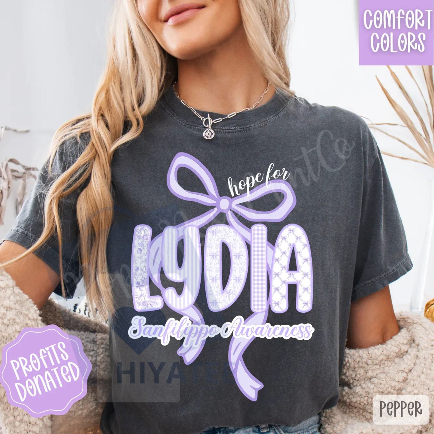 Hope For Lydia T-shirt – Supportive Charity Tee, Custom Event Crewneck, Awareness Gift