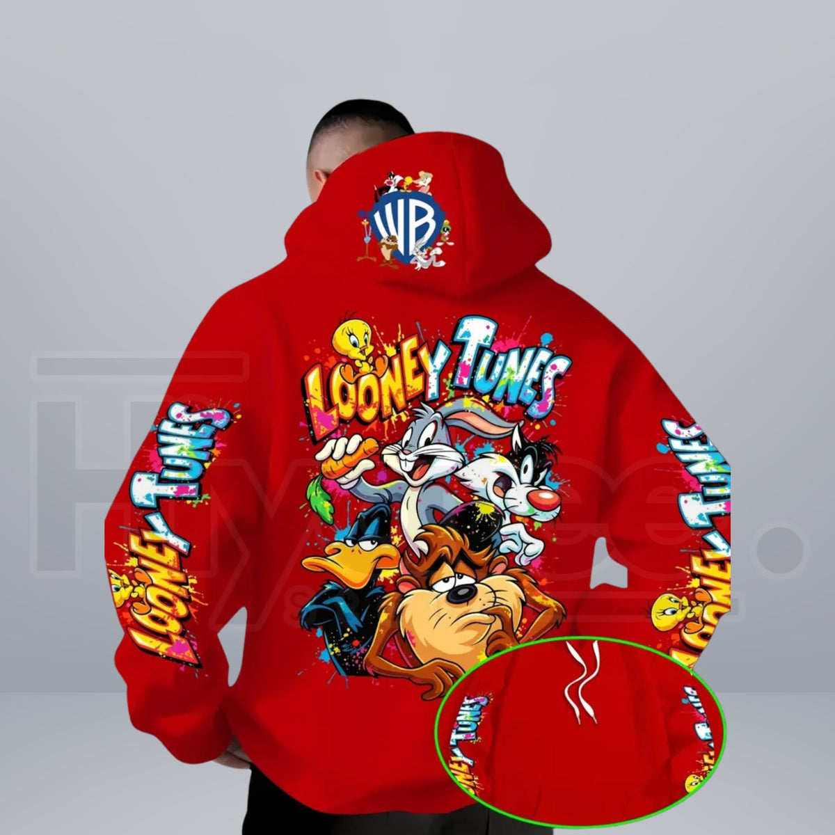 Warner Bros Looney Tunes Back Print Hoodie