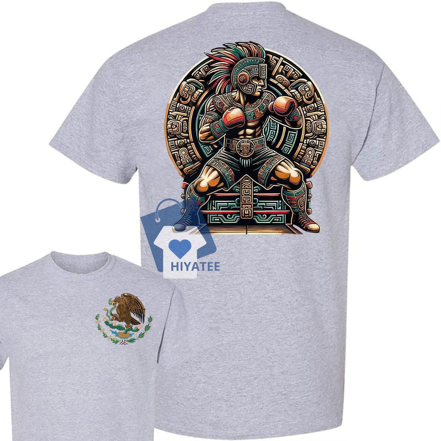 Boxing Mexico 2-Sided Shirt - Full Color Comfort Cotton Top for Men and Women