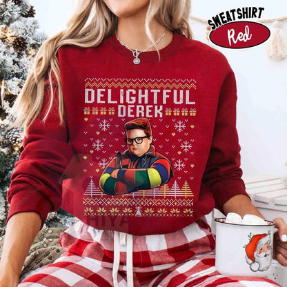 Delightful Derek Christmas Shirt: Funny Movie Quote Holiday Tee, Trending Comedy Fan Apparel, Unisex Gift