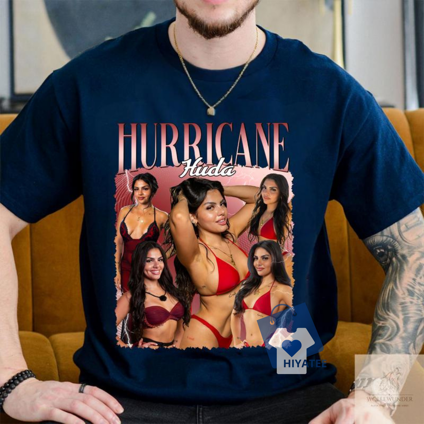 Huda Mustafa Hurricane T-Shirt – Love Island USA Quote Tee, Mamacita Gym Girl Shirt, Gift for Men & Women