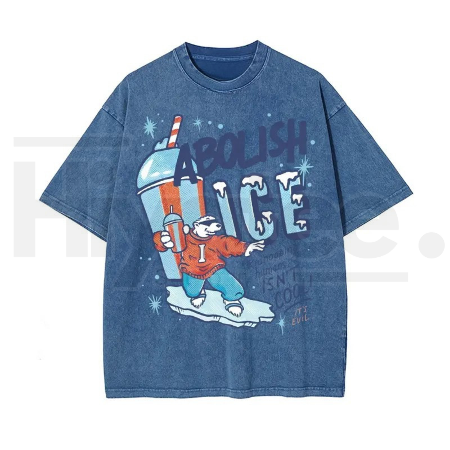 Men's Oversized Retro Washed Stretch Cotton T-Shirt – Short Sleeve Casual Round Neck Streetwear Tee