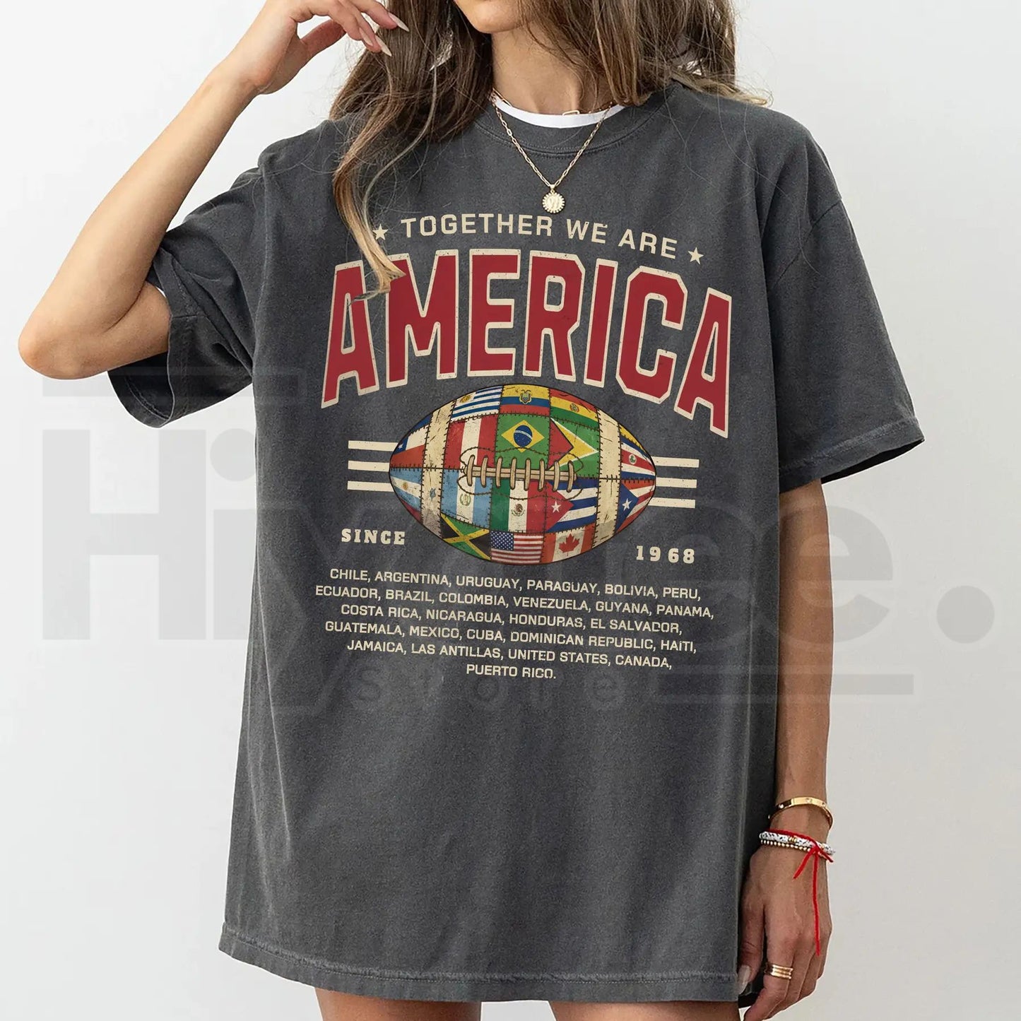 Together We Are America Shirt – Latin American Pride Comfort Colors® T-Shirt, Hispanic Heritage Puerto Rico Unisex Tee