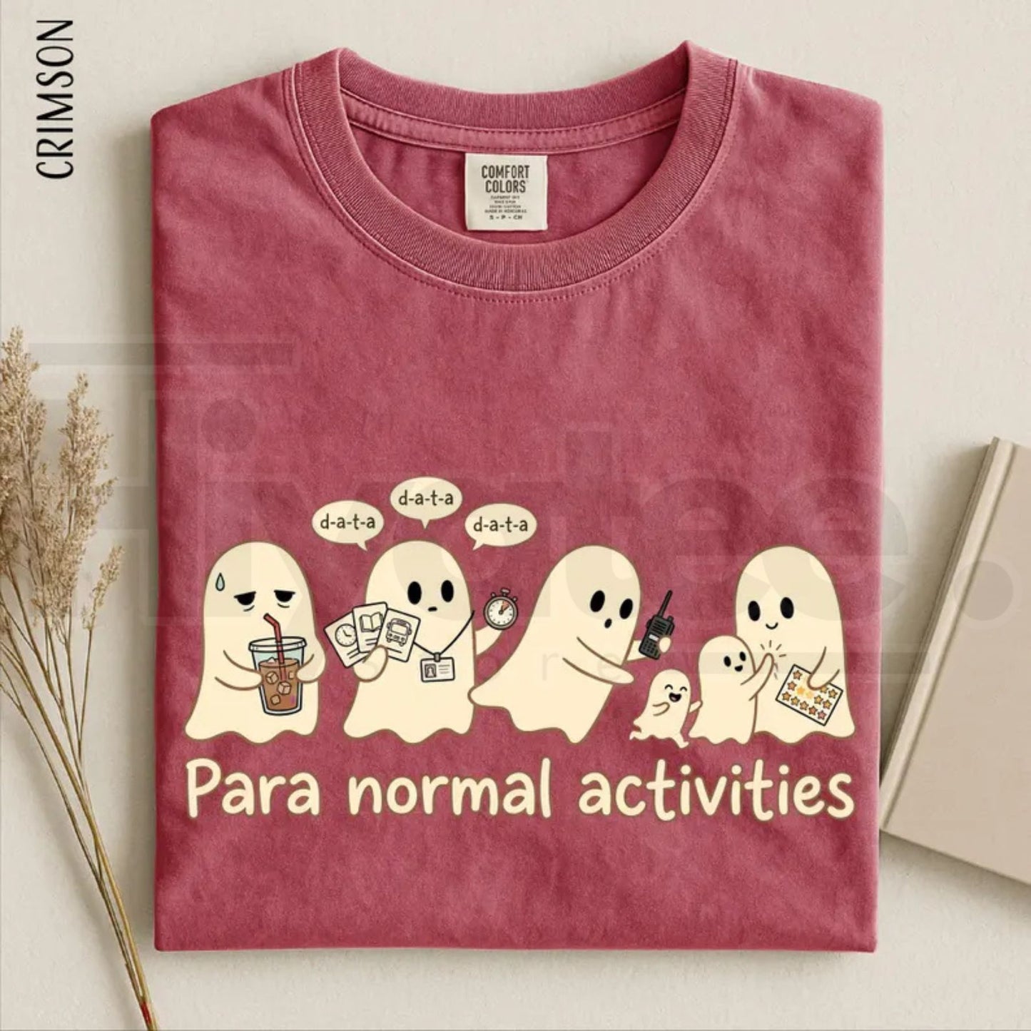 Para Normal Activities Shirt Funny Ghost Paraprofessional Teacher Halloween Tee