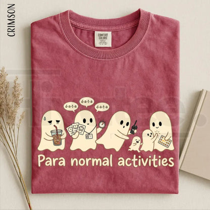 Para Normal Activities Shirt Funny Ghost Paraprofessional Teacher Halloween Tee