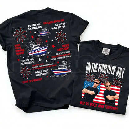Boats Hoes and Freedom Parody Shirt – Step Brothers Brand On The Fourth Of July T-Shirt, Funny Patriotic Meme Tee