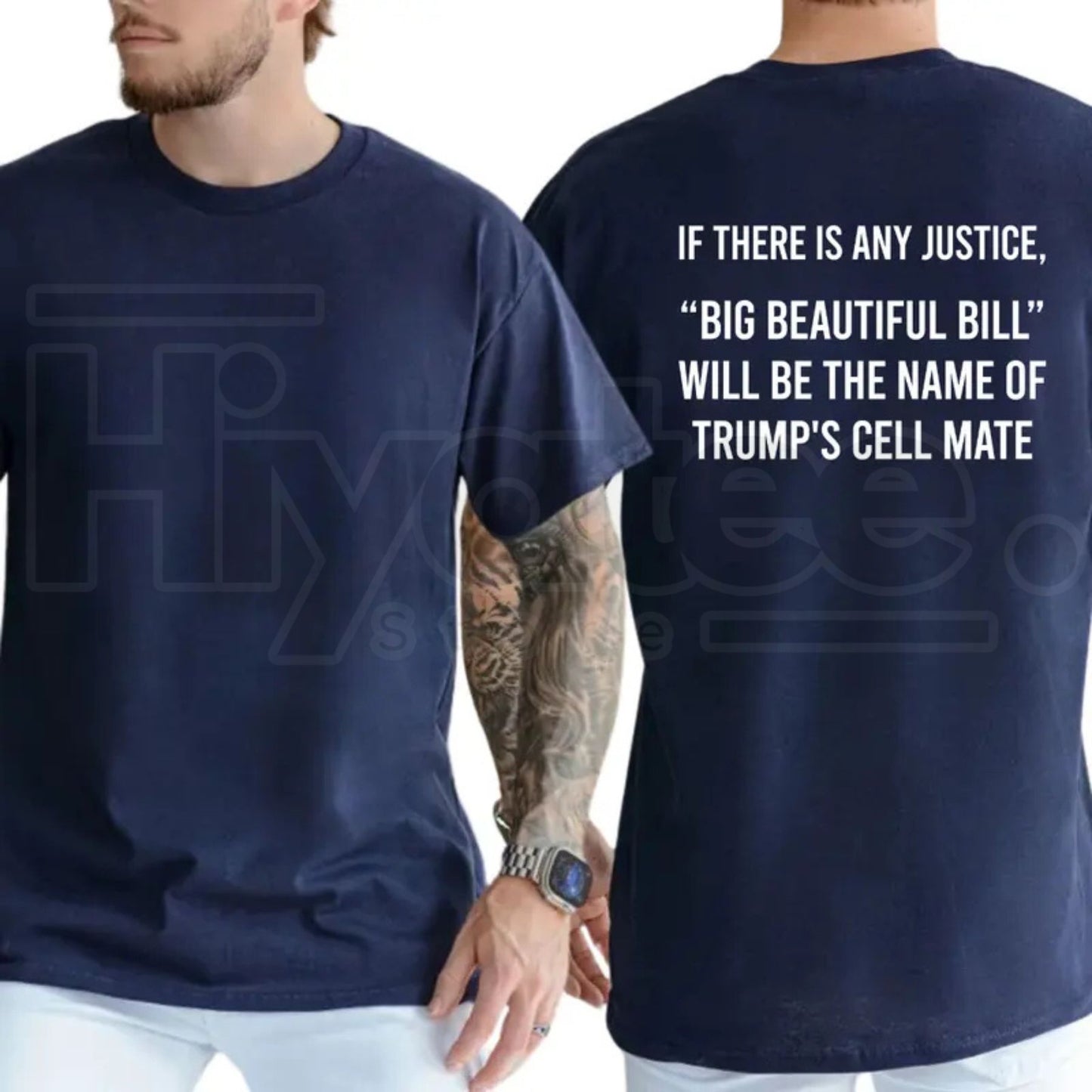Big Beautiful Bill Trump Cell Mate T-Shirt – Funny Sarcastic Liberal 8647 Graphic Tee