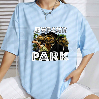 Jewrassic Park Funny Graphic T-Shirt