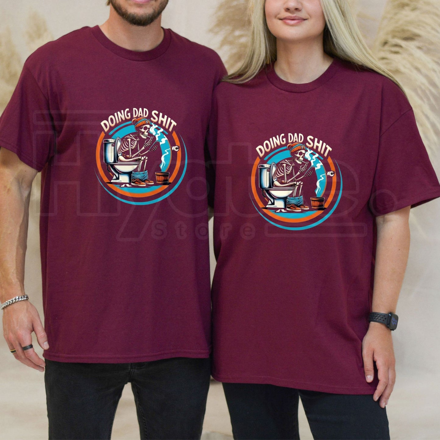 Doing Dad Shit Skull T-Shirt – Funny Dad Life Humor Graphic Tee