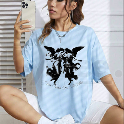 Time Waits For No Man T-Shirt – Vintage Dark Angel Goth Tee