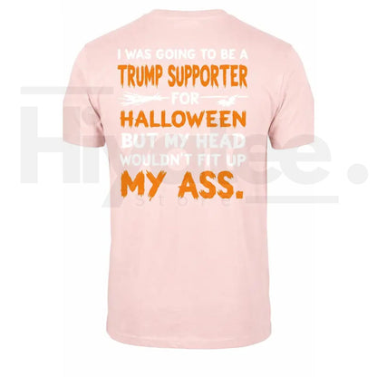 Men's Halloween Political Quote T-Shirt – Back Print Bat Spooky Novelty Tee