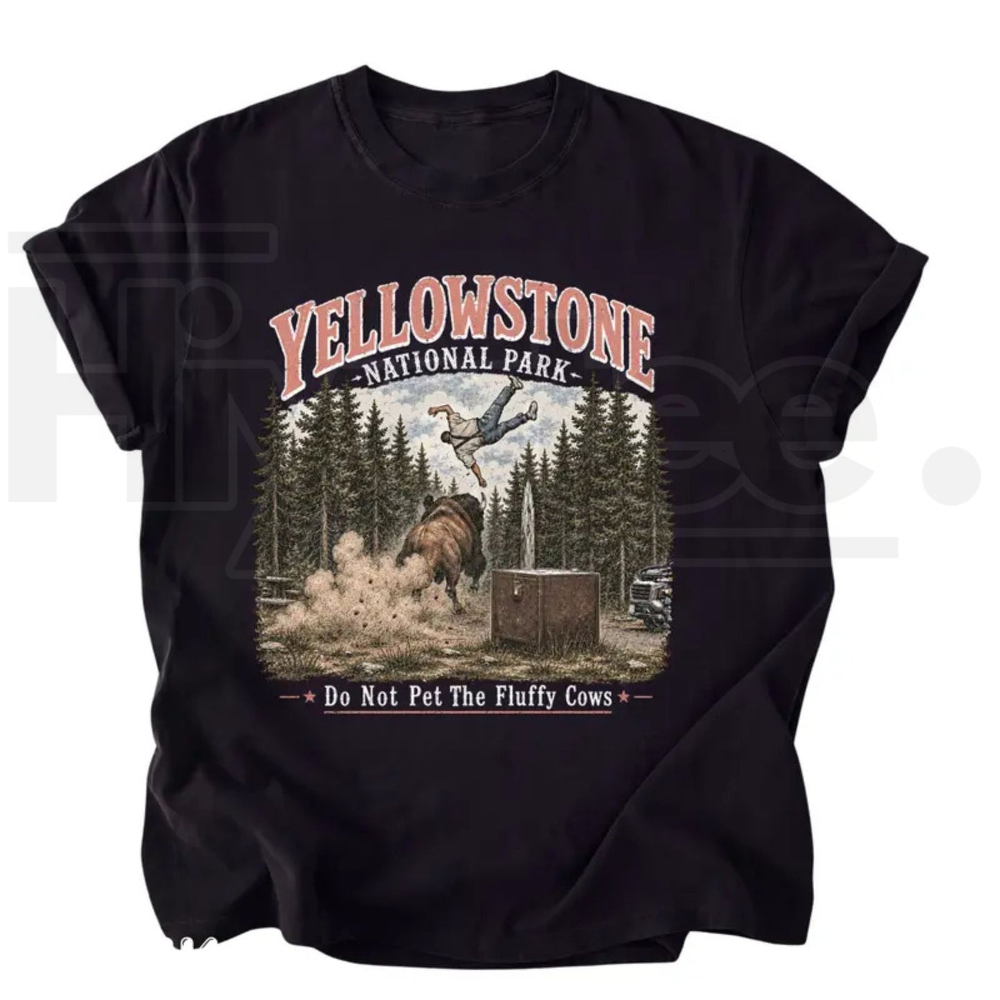 Do Not Pet The Fluffy Cows T-Shirt – Yellowstone National Park Shirt