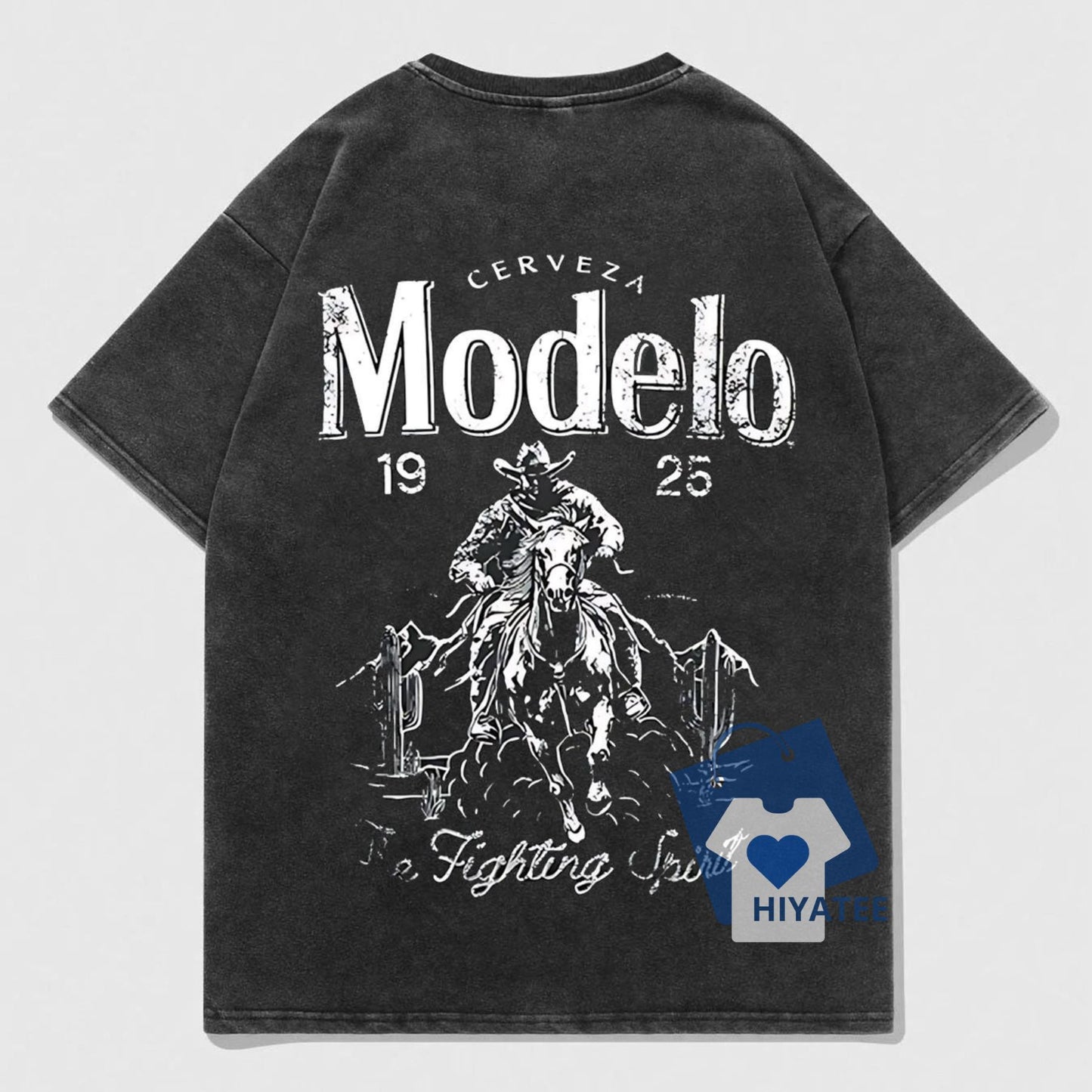 Modelo Cowboy Tee – Vintage Washed Distressed T-Shirt