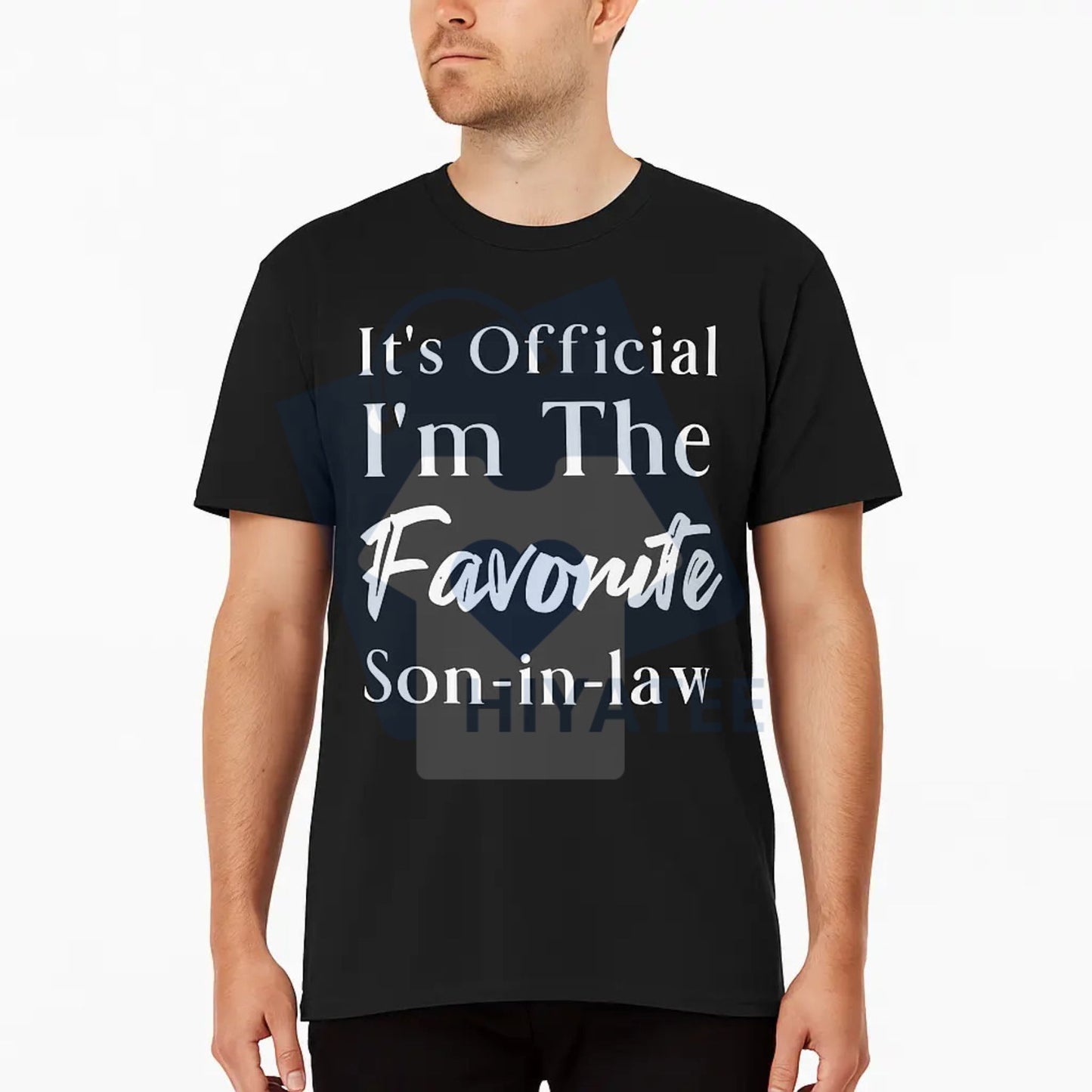 Men's "Favorite Son-in-Law" T-Shirt – Classic 100% Cotton Dark Blue Breathable Top