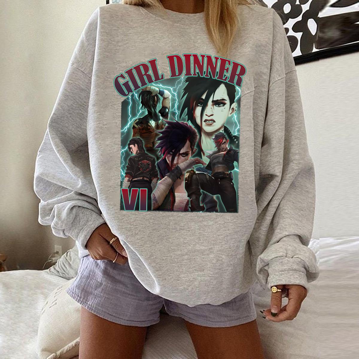 Vi girl graphic vintage Sweatshirt- Hiyatee