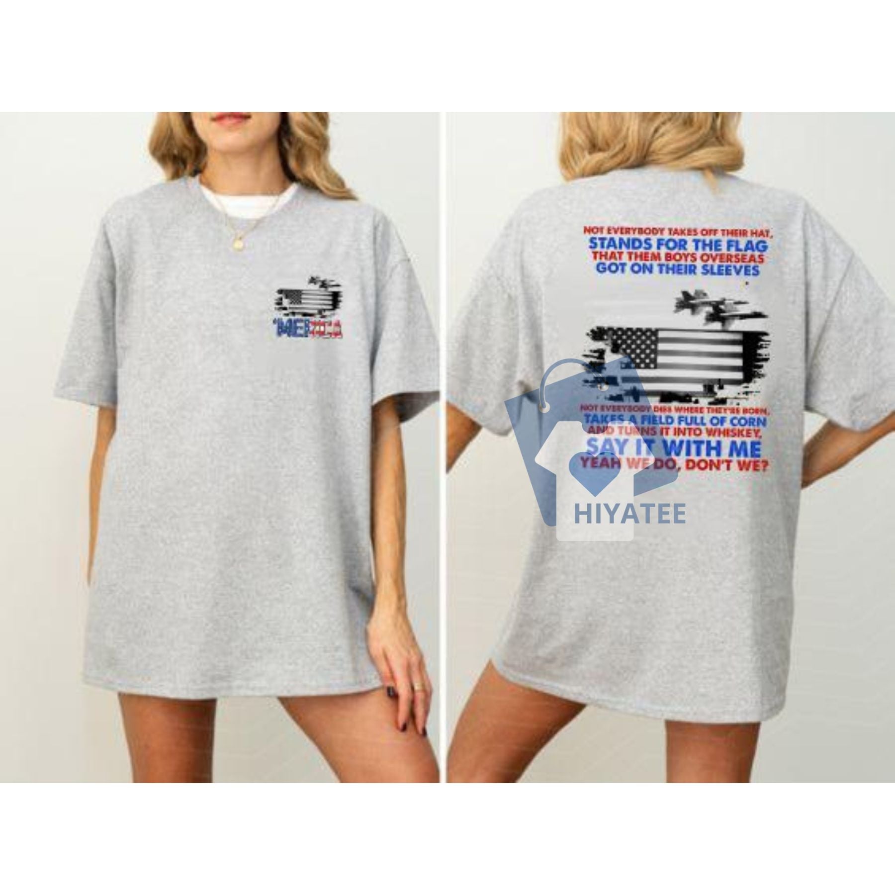 4th of July Two-Sided Vintage Shirt – Country Music Tee, Retro Gift for BFF-Hiyatee