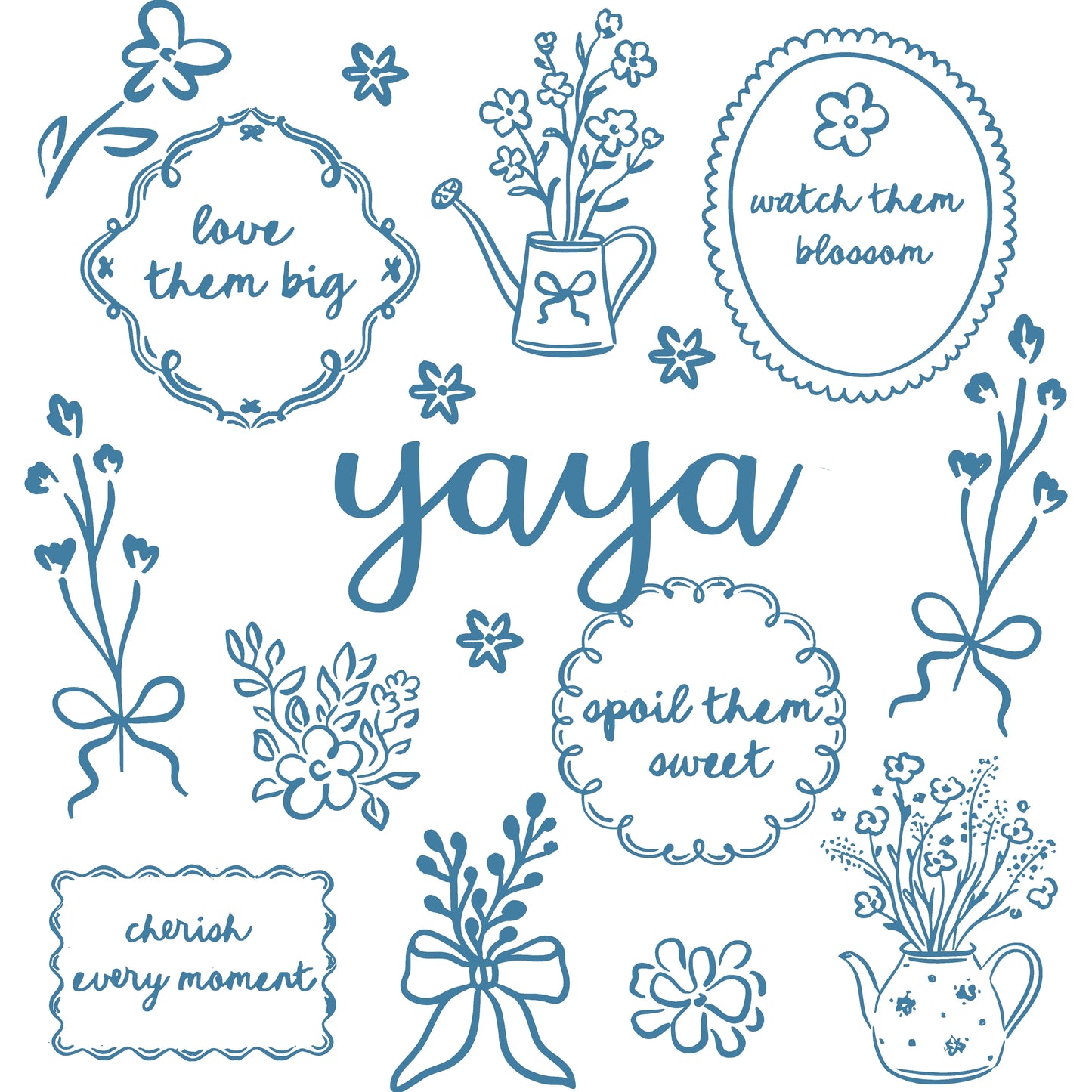 Comfort Colors® Custom Floral Grandma Shirt – Personalized Mama & Nana Flower Tee