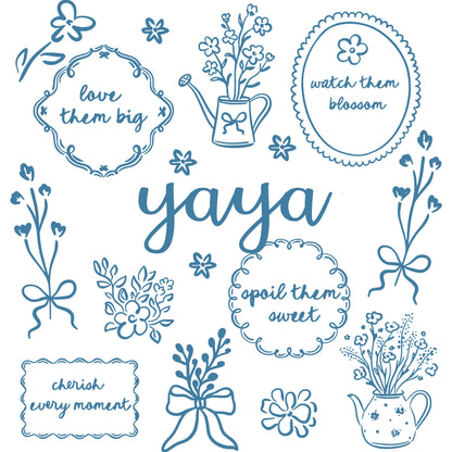 Comfort Colors® Custom Floral Grandma Shirt – Personalized Mama & Nana Flower Tee
