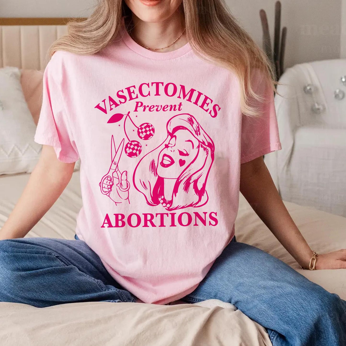 Vasectomies Prevent Abortions Shirt, Pro Choice T-Shirt, Feminist TShirt, Women's Rights Apparel, Girl Power Tee, Gift for Feminist