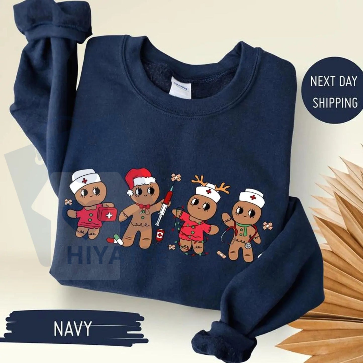 Christmas Nurse Gingerbread Sweatshirt: Trending Unisex Graphic, Casual Outfit, Perfect Xmas Gift For Men And Women