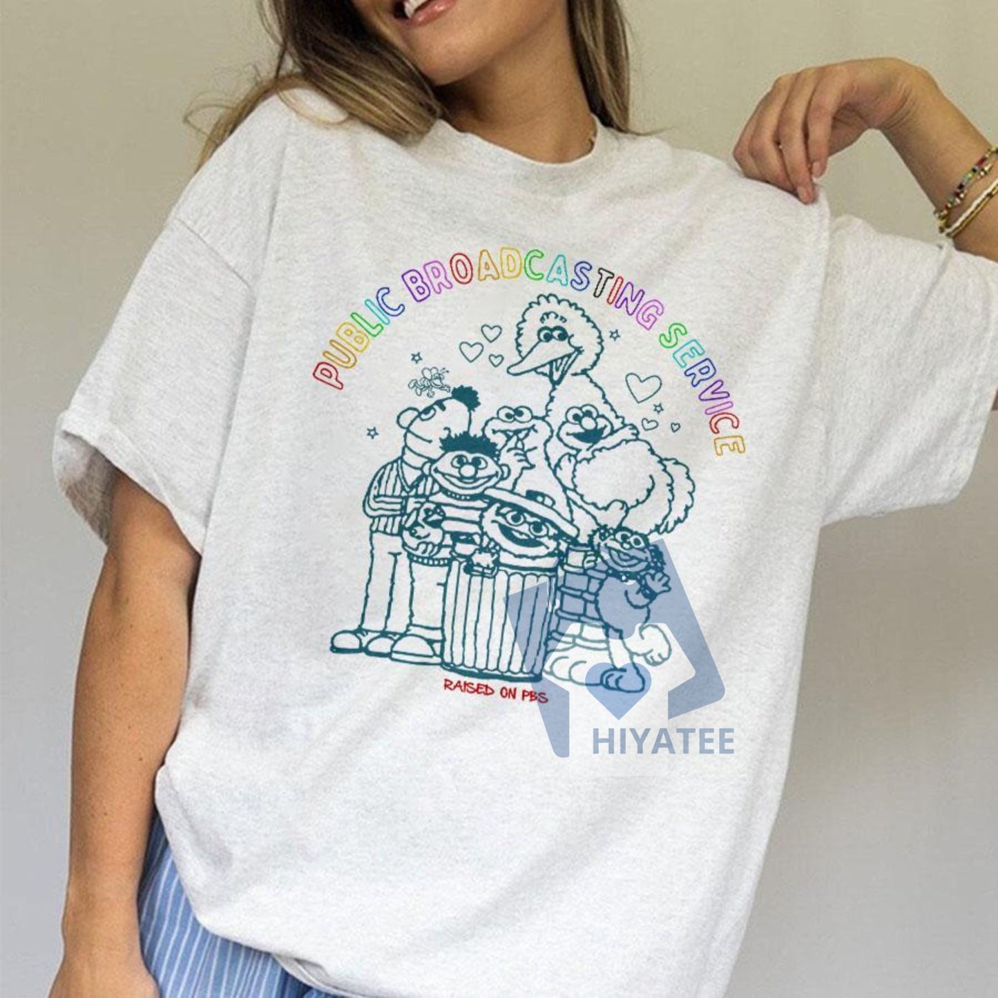 Public Broadcasting Service T-Shirt – 70s 80s Retro PBS Logo Tee, Classic TV Fan Shirt, Save PBS Protest Tee, Vintage Nostalgia Unisex Top
