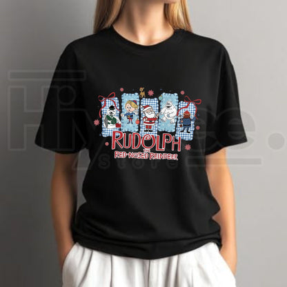 Comfort Colors Rudolph The Red Nosed Reindeer T-Shirt – Funny Christmas Tee