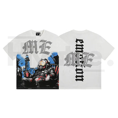MIXED EMOTION Diamond Angel Graphic Tee – Y2K Vintage Streetwear T-Shirt