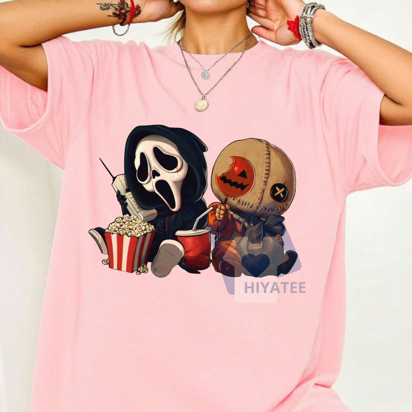 Mini Halloween Popcorn T-Shirt – Cute & Festive Unisex Tee