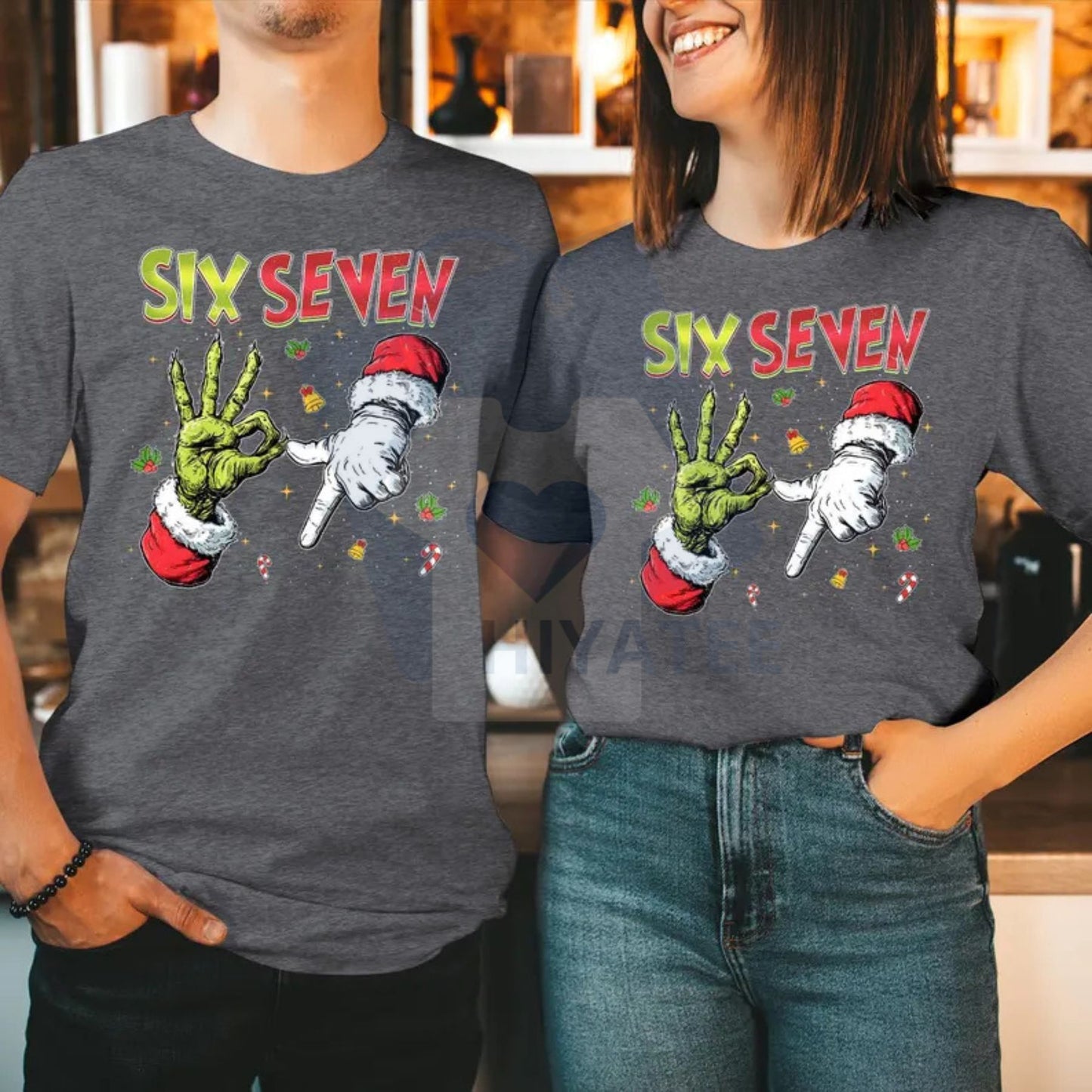 Trending Six Seven Meme Christmas Sweatshirt – Funny Mean Guy 67 Internet Joke Jumper