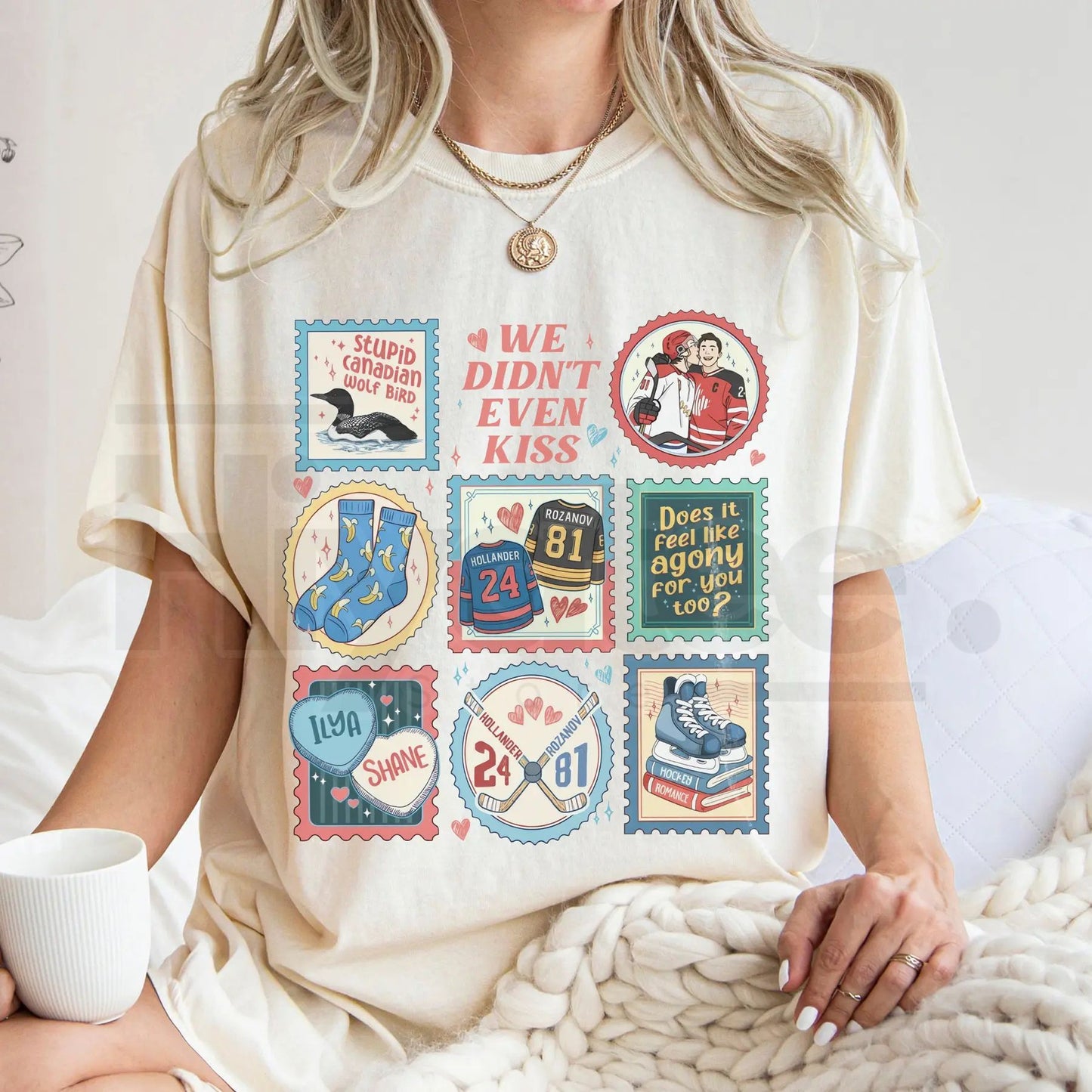 Comfort Colors® Heated Rivalry Connor & Ilya Shirt – Hockey Romance Fan Tee, Hollander Rozanov Love Gift