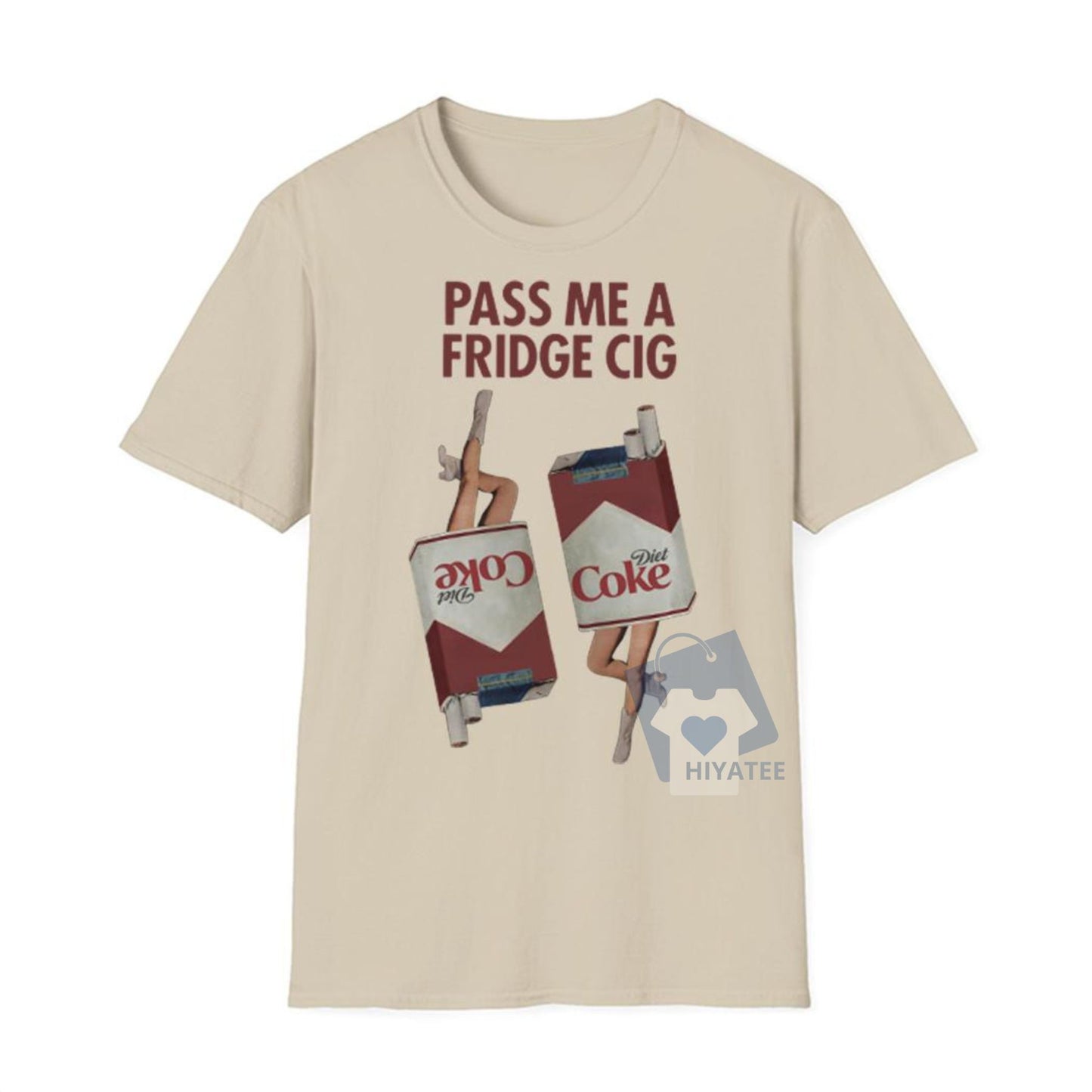 Pass Me a Fridge Cig T-Shirt – Funny Retro Parody Tee, Vintage-Style Graphic Shirt