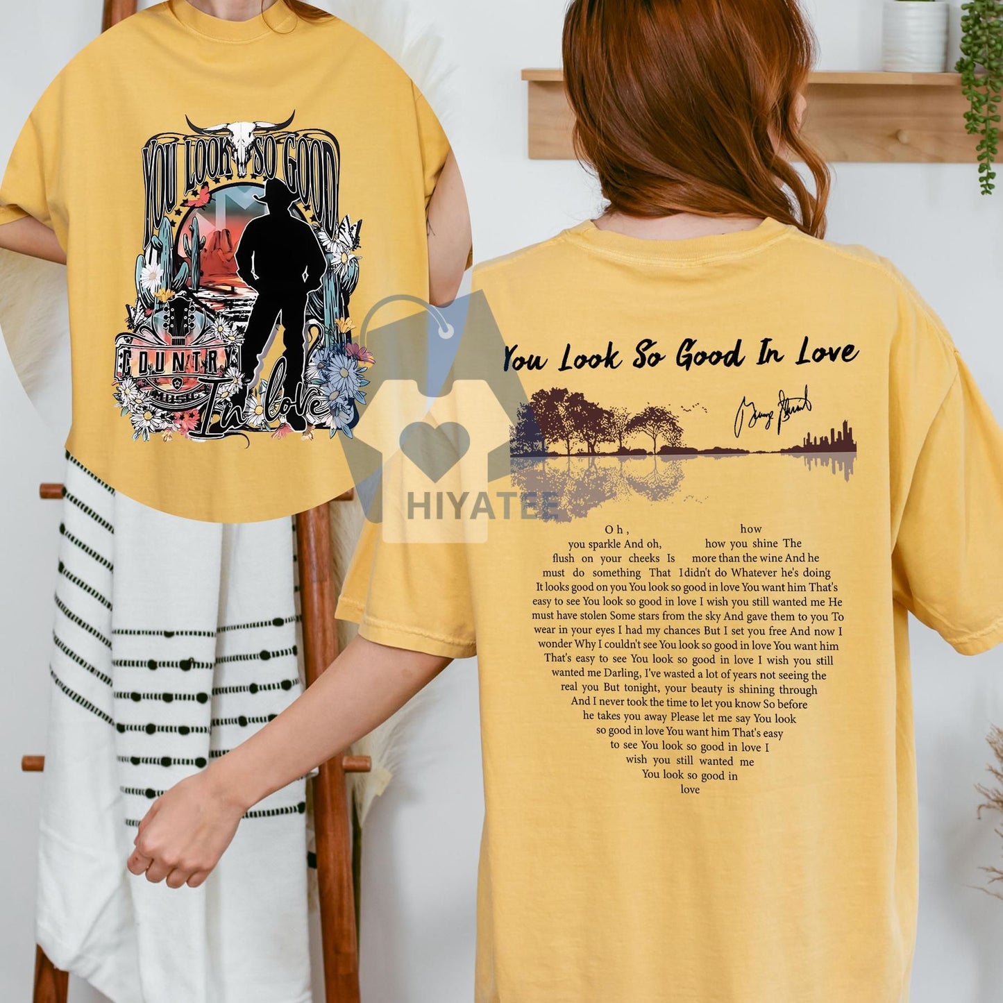 You Look So Good In Love Shirt – Retro Cowgirl Country Music Tee, George Strait Lyric Shirt, Western Concert Outfit